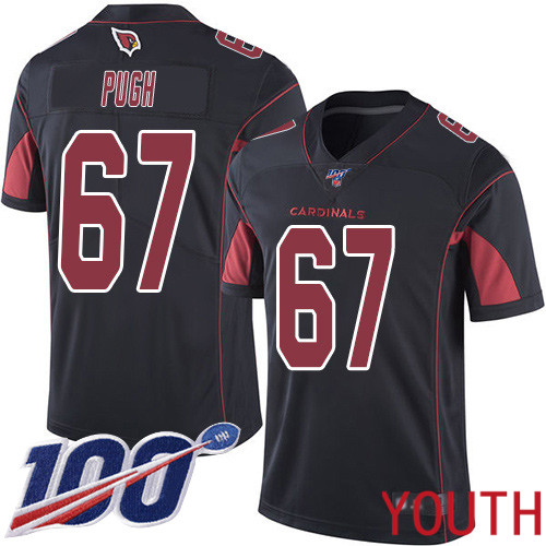 Arizona Cardinals Limited Black Youth Justin Pugh Jersey NFL Football #67 100th Season Rush Vapor Untouchable